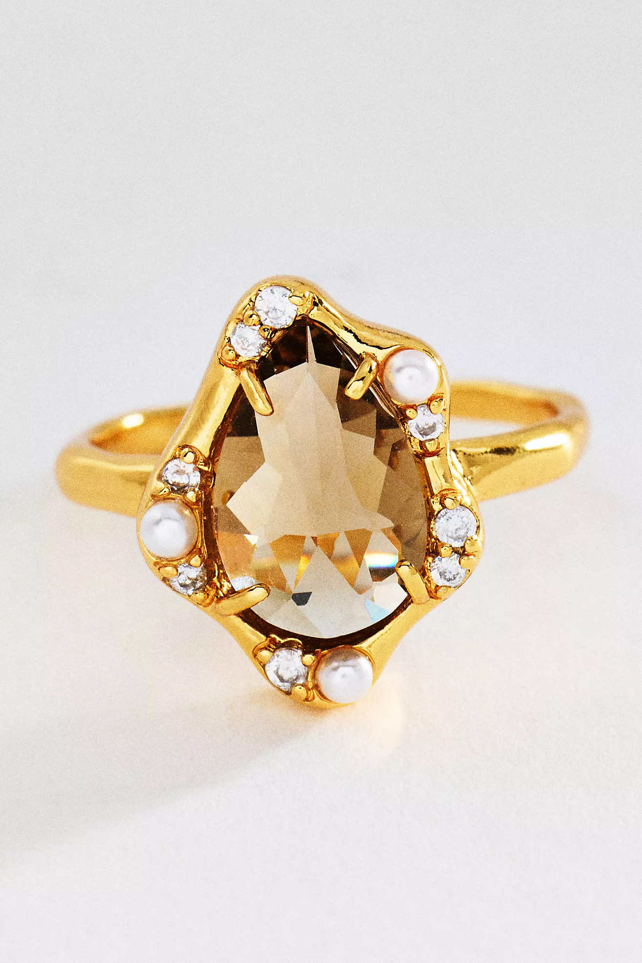 Bezel Freeform Gem Ring | Anthropologie (US)