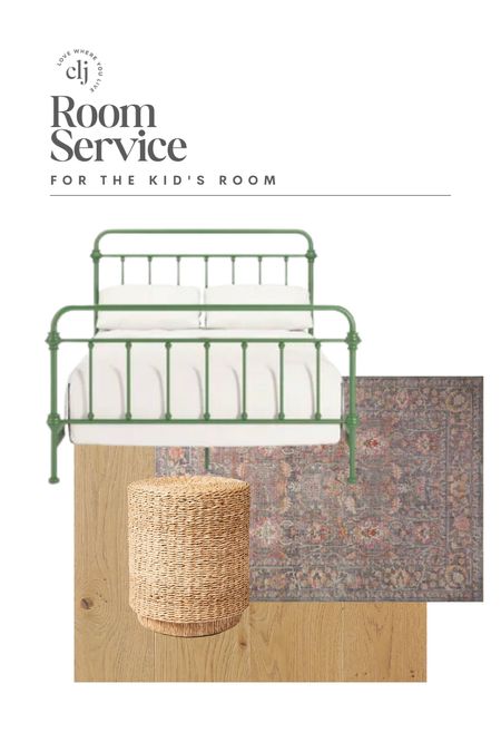 Room Service: for the kid’s room

We built this room around the flooring we designed with Stuga (find out more on ChrisLovesJulia.com) by adding one of our rosemary rugs, this fun green bed, and this woven side table similar to the one I used in Polly’s room! 

#LTKFind #LTKhome #LTKstyletip