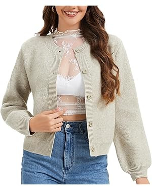 MISS MOLY Women's Cardigan Sweater Open Front Long Sleeve Button Down Chunky Knit Sweater Outerwe... | Amazon (US)