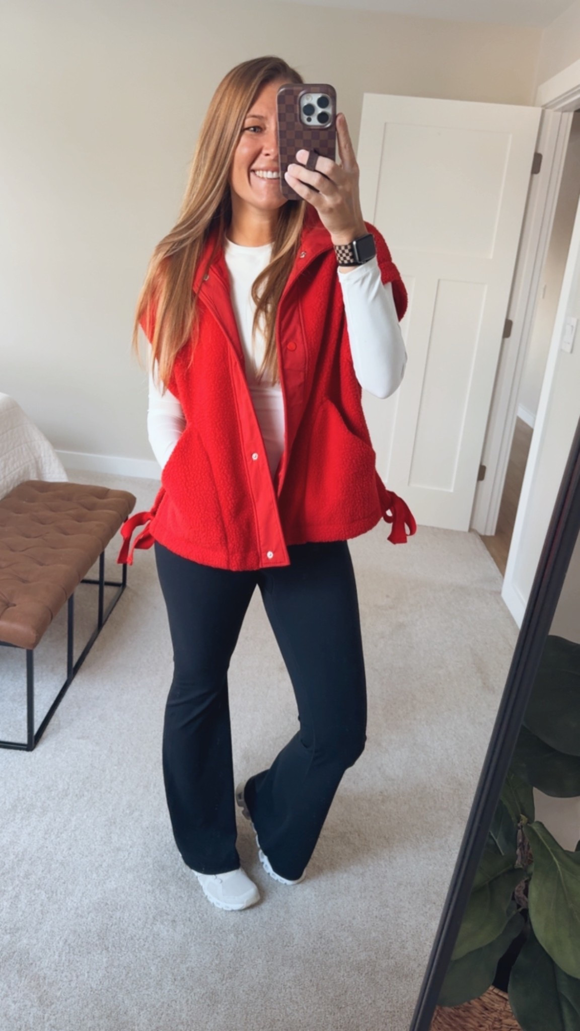 Basic black leggings, basic white long sleeve, a pop of color with the vest. Two basics can be used for a TON of outfits!

OOTD, mom outfit, soccer mom

#LTKootd #LTKmomlife