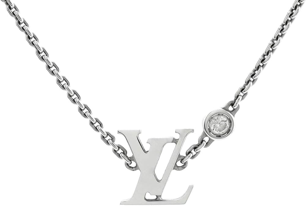 Amazon.com: Louis Vuitton, Pre-Loved Idylle Blossom LV Pendant Necklace 18K White Gold with Diamo... | Amazon (US)