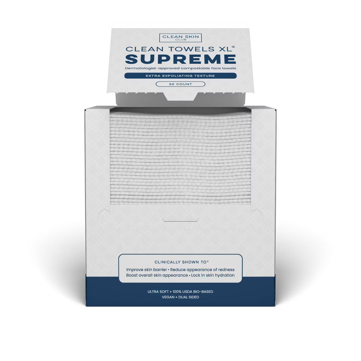 Clean Skin Club Supreme Disposable Face Towel for Improved Skin - XL - 50ct | Target