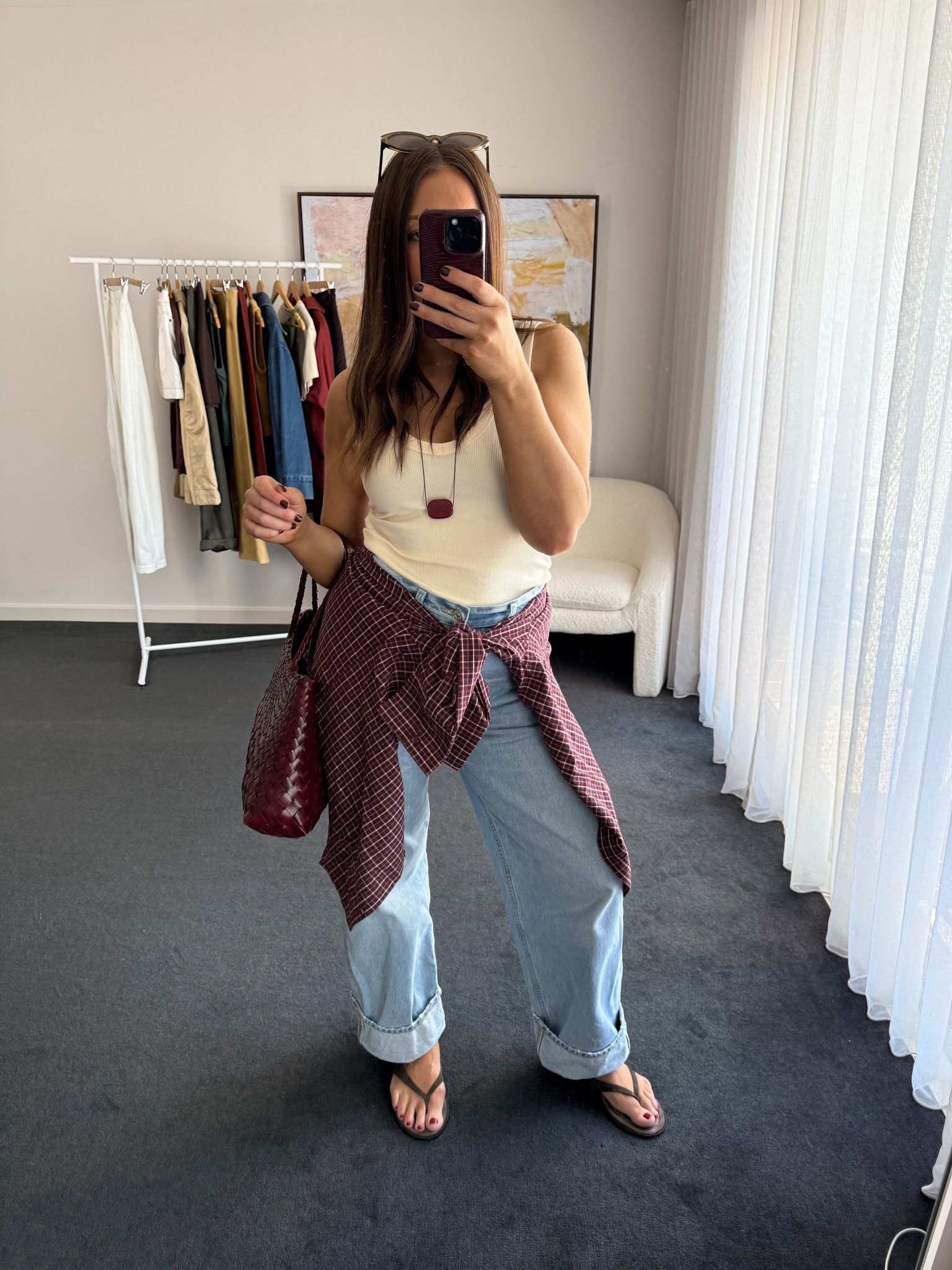 Tank: Dissh (sized up to M)
Shirt: Cotton on (sizes up x3)
Jeans: COH Ayla
Necklace: Nuri studios 
Flip flops: Tony Bianco
Bag: Dragon Diffusion
Sunglasses: YSL

#LTKFashionMonth #LTKaustralia #LTKsummer