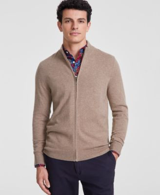 Club Room Men's Full-Zip Cashmere Sweater, Created for Macy's  - Macy's | Macy's