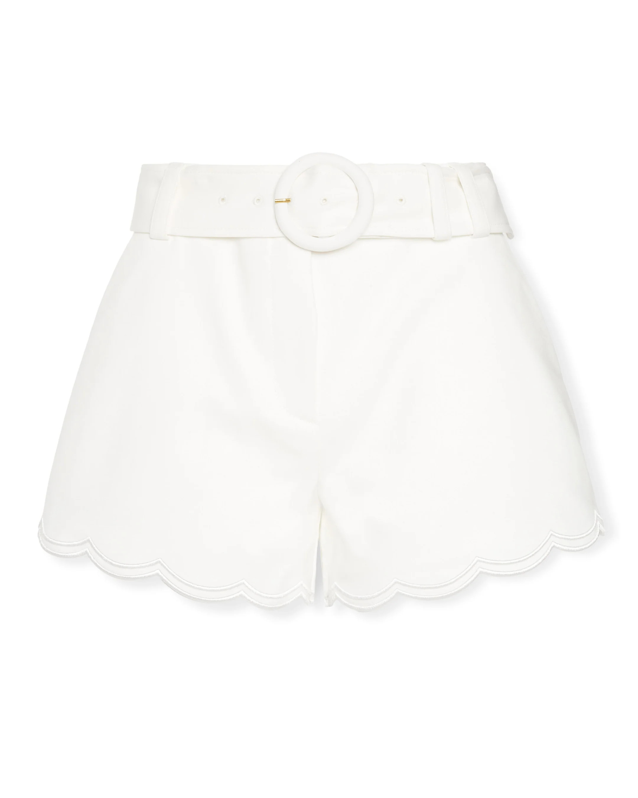 Violeta Stretch Cotton Scalloped Mini Short | Ramy Brook