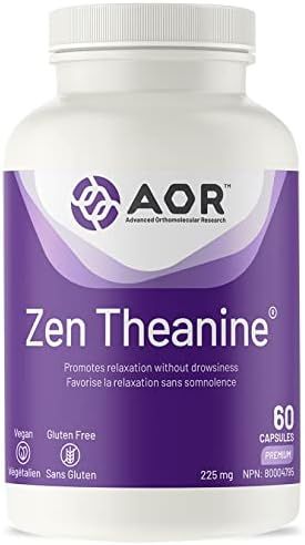 AOR - Zen Theanine 60 Capsules - Promotes Relaxation Without Drowsiness | Amazon (CA)