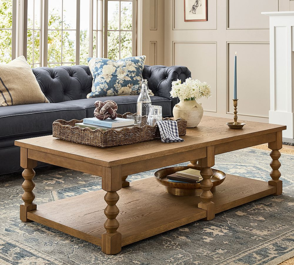 Chris Loves Julia Stacked Ball Coffee Table (60.5") | Pottery Barn (US)