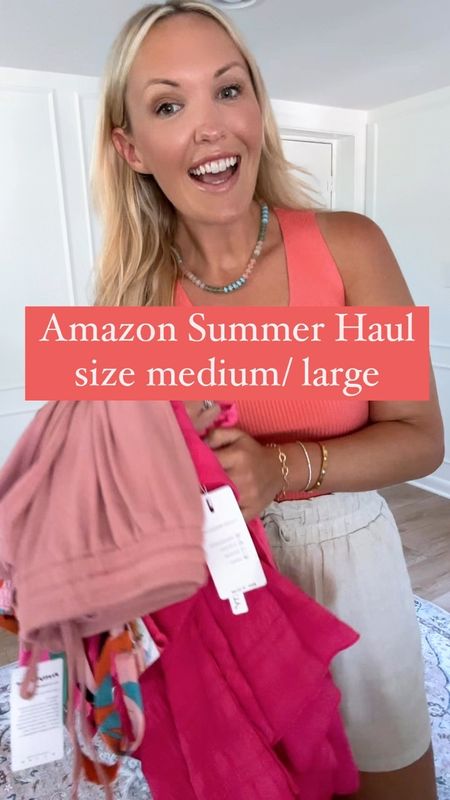 Amazon summer outfit haul! These would be great as a travel outfit, or lounge summer outfit. Also had to include a recent vacation dress find! 

#LTKSeasonal #LTKStyleTip #LTKMidsize