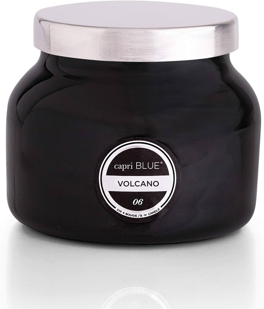 Capri Blue Volcano Candle - Black Petite Jar Candle - Glass Candle with Soy Wax Blend - Luxury Ar... | Amazon (US)