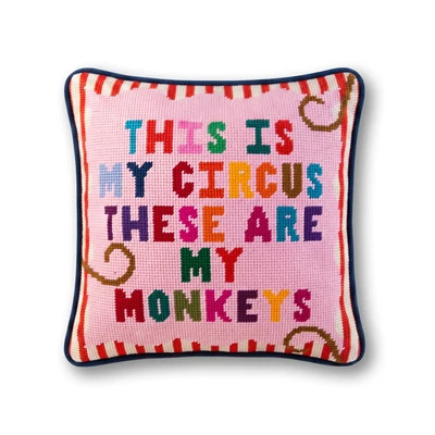 My Circus Needlepoint Pillow | Furbish Studio