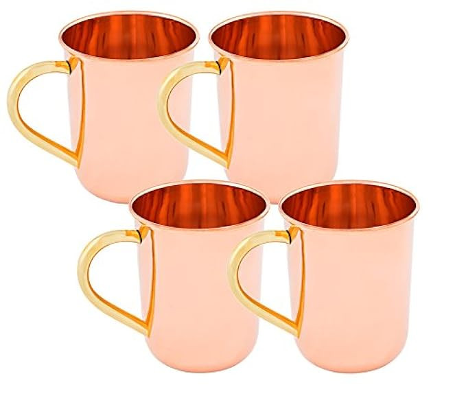 Old Dutch Straight Sided Moscow Mule Mug, 14-Ounce, Set of 4 | Amazon (US)