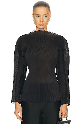 Sculptural Plisse Top | FWRD 