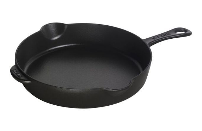 Staub Cast Iron - Fry Pans/ Skillets 11-inch, Traditional Deep Skillet, Black Matte | The ZWILLING Group Cutlery & Cookware