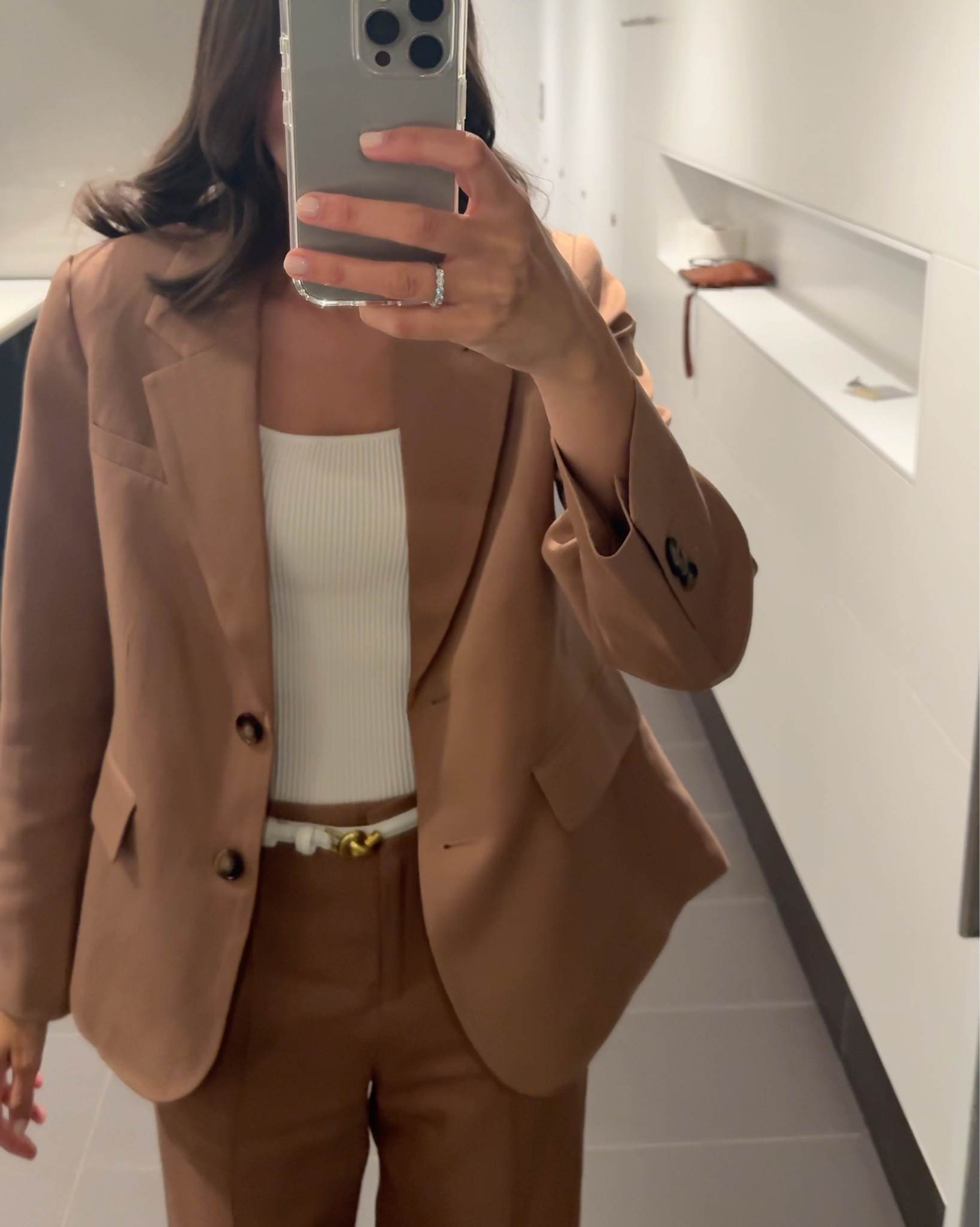  Workwear but make it breathable 🌿✨ This Sportscraft linen suit is my spring office go-to — styled with a crisp white tank and classic pumps for an elevated yet effortless look. 

#LTKstyletip #LTKFashionMonth