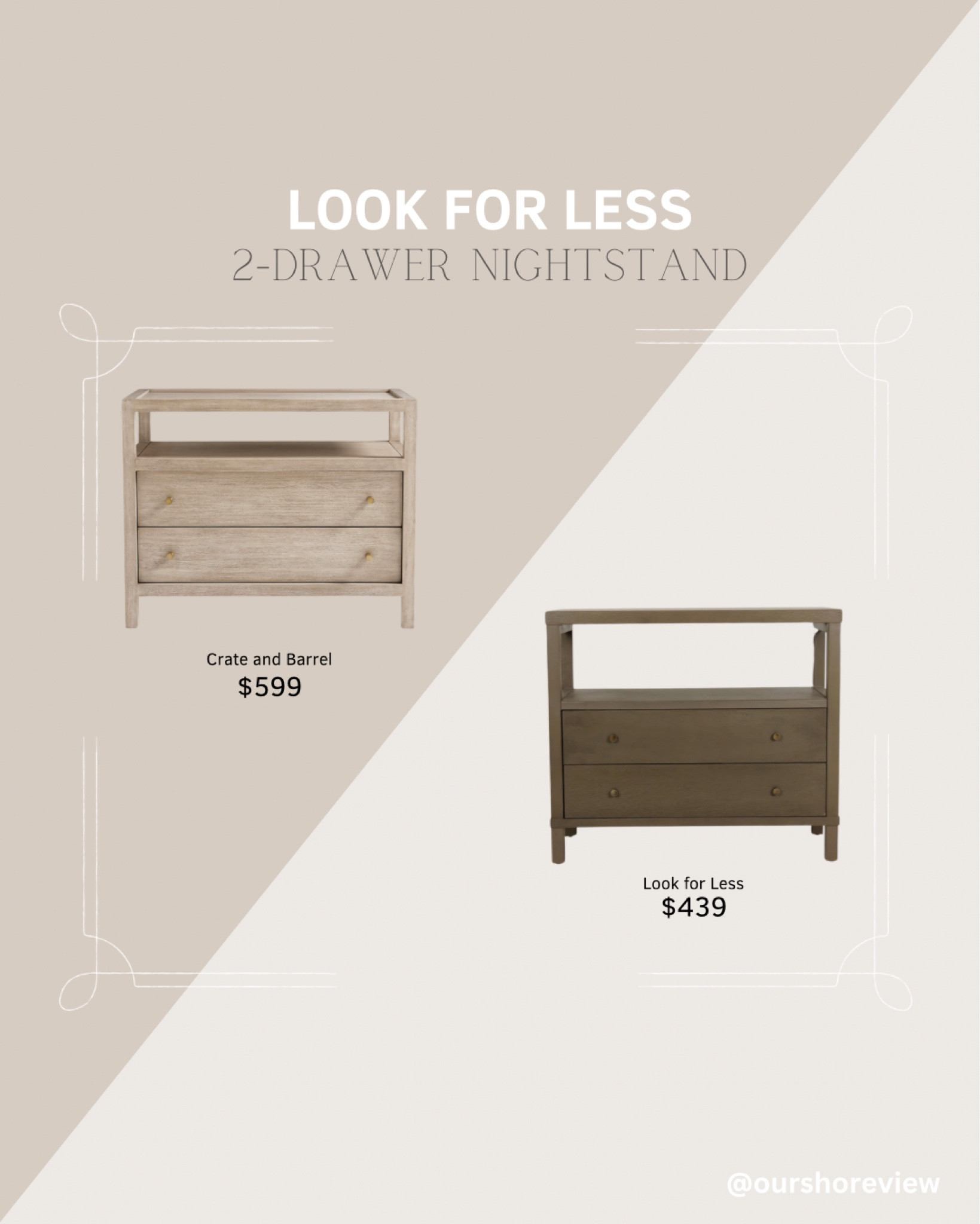 2 drawer nightstand with open and closed storage, Crate and Barrel Keane nightstand look for less 

#LTKHome #LTKSaleAlert #LTKStyleTip