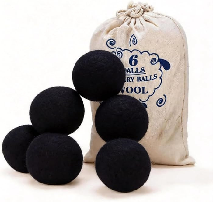 Wool Dryer Balls, New Zealand Dryer Balls Laundry Reusable Reduce Static Cling, Dryer Ball to Red... | Amazon (US)