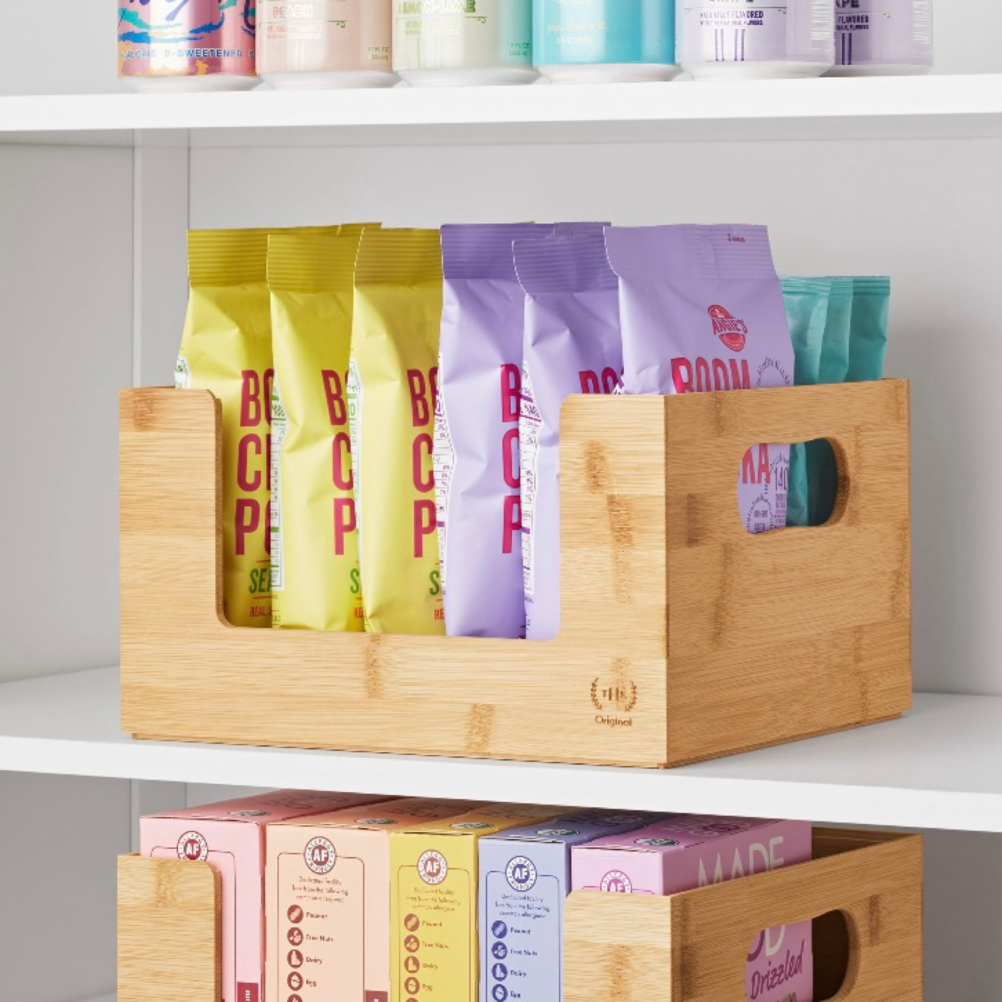 The Home Edit Bamboo Open Front Bin 

#LTKbeauty #LTKstyletip #LTKhome