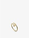 Juste un Clou 18ct yellow-gold ring | Selfridges