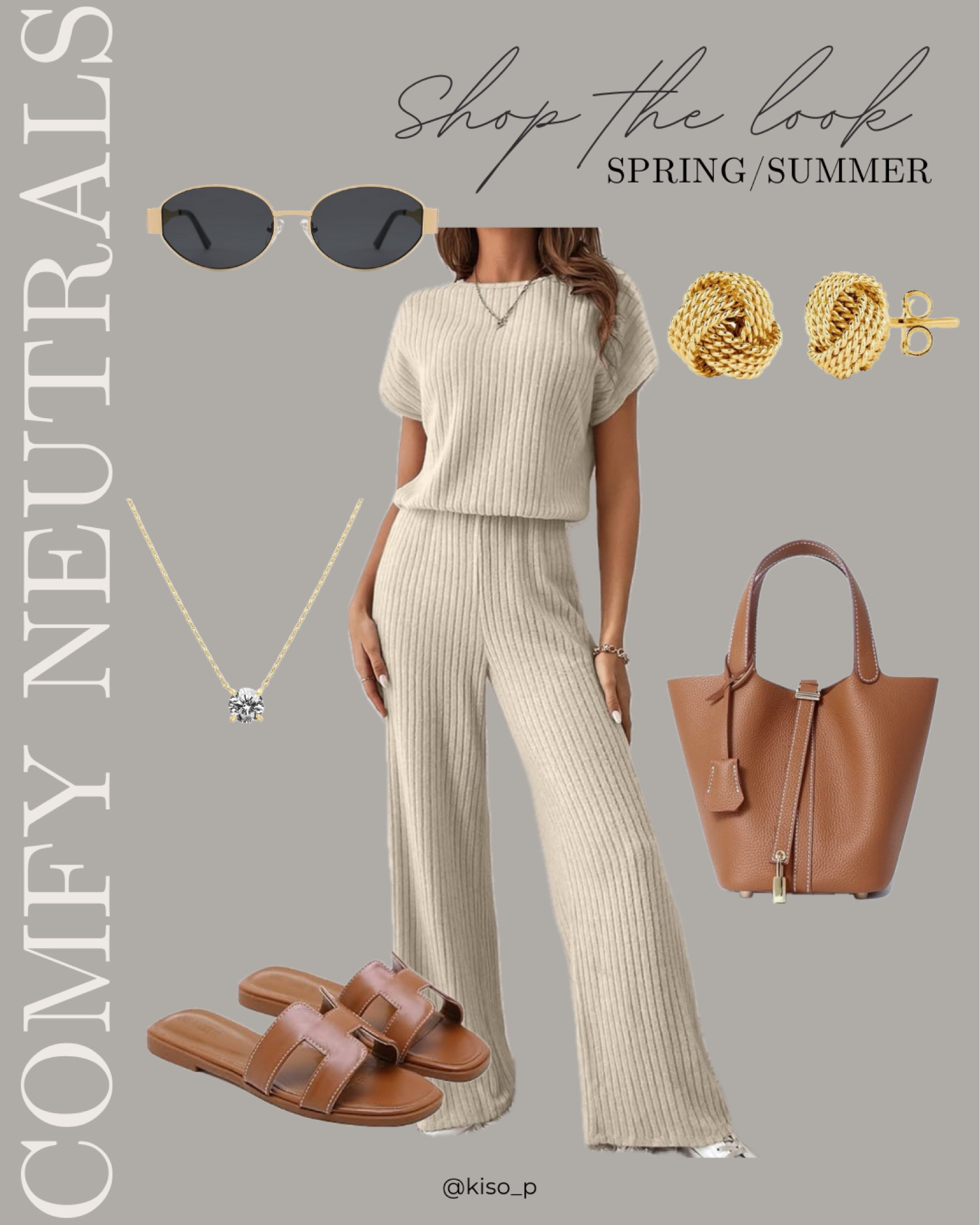 Trending Comfy Neutral outfit guide this spring/ summer. Comfy neutral outfit/outfit ideas. Spring outfit ideas/ trends. Trending spring outfits/ affordable outfit ideas. Affordable spring/summer outfits. Affordable fashion/ affordable style tips/ comfortable outfits/ everyday outfits/ideas. Gold accessories/ affordable designer dupes. 

#LTKshoecrush #LTKstyletip #LTKitbag