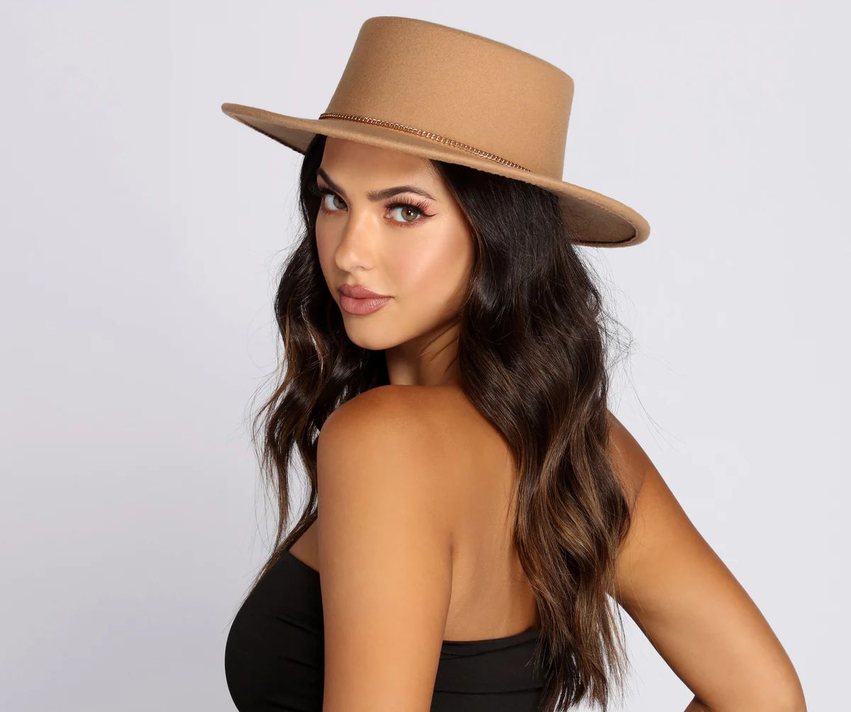 Wide Brim Boater Hat | Windsor Stores