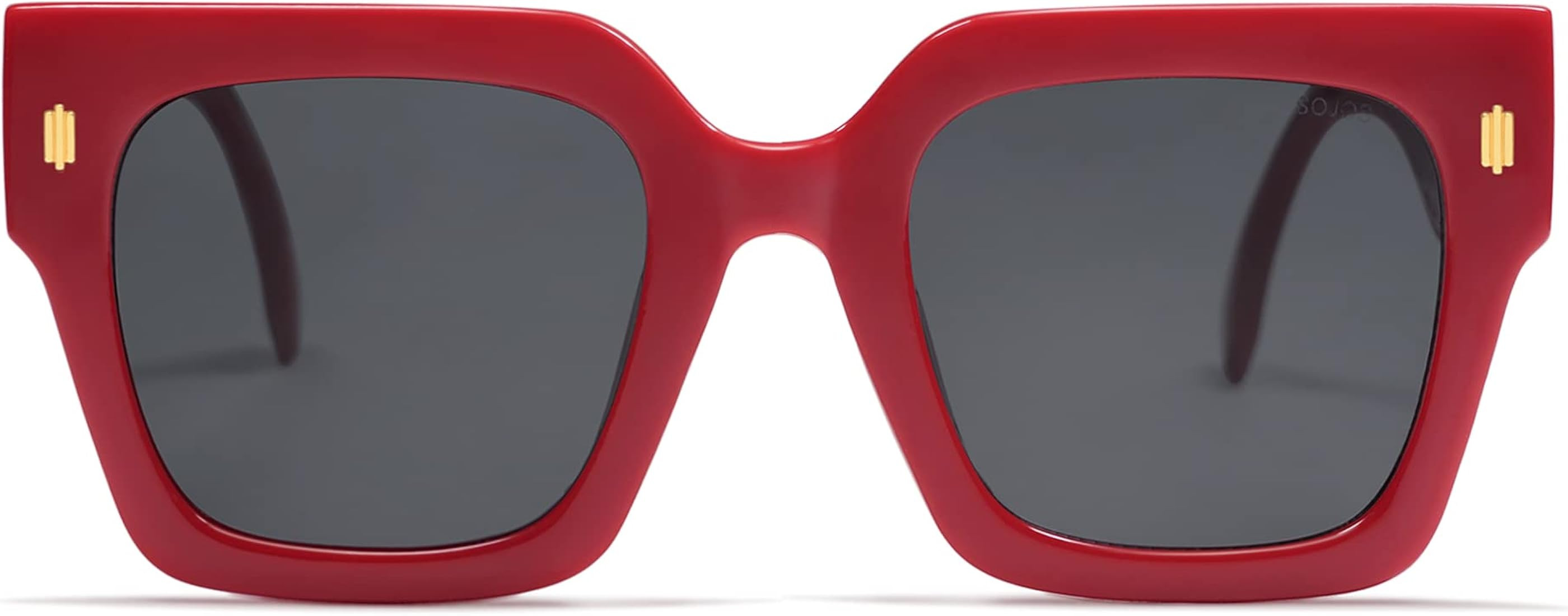 SOJOS Vintage Oversized Square Sunglasses for Women,Retro Womens Luxury Big Sun Glasses UV400 Pro... | Amazon (US)