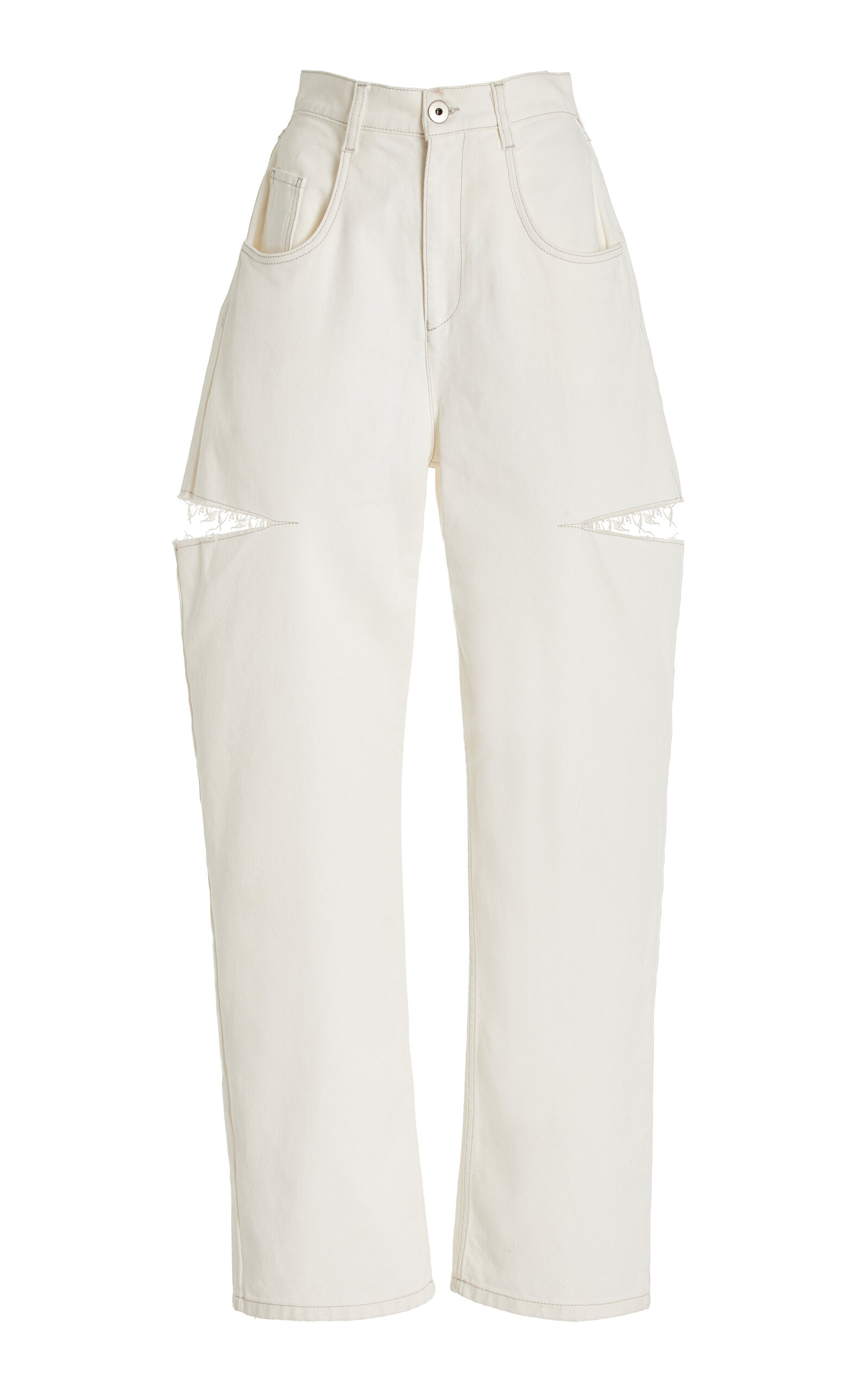Cutout Nylon-Blend Jeans | Moda Operandi (Global)