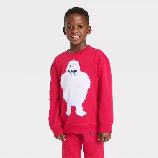 Kids' Rudolph the Red-Nosed Reindeer Crewneck Sweatshirt - Red | Target
