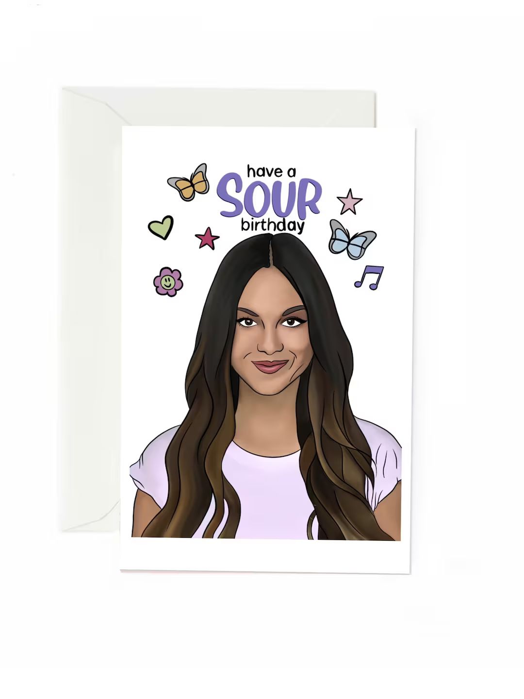 Olivia Rodrigo Sour Birthday Card - Etsy | Etsy (US)
