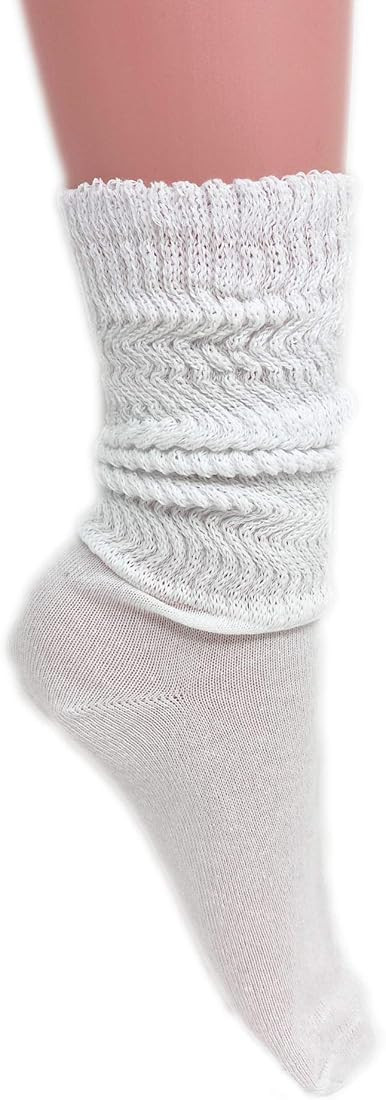 Cotton Lightweight Slouch Socks for Women Extra Thin Socks Size 9 to 11 | Amazon (US)
