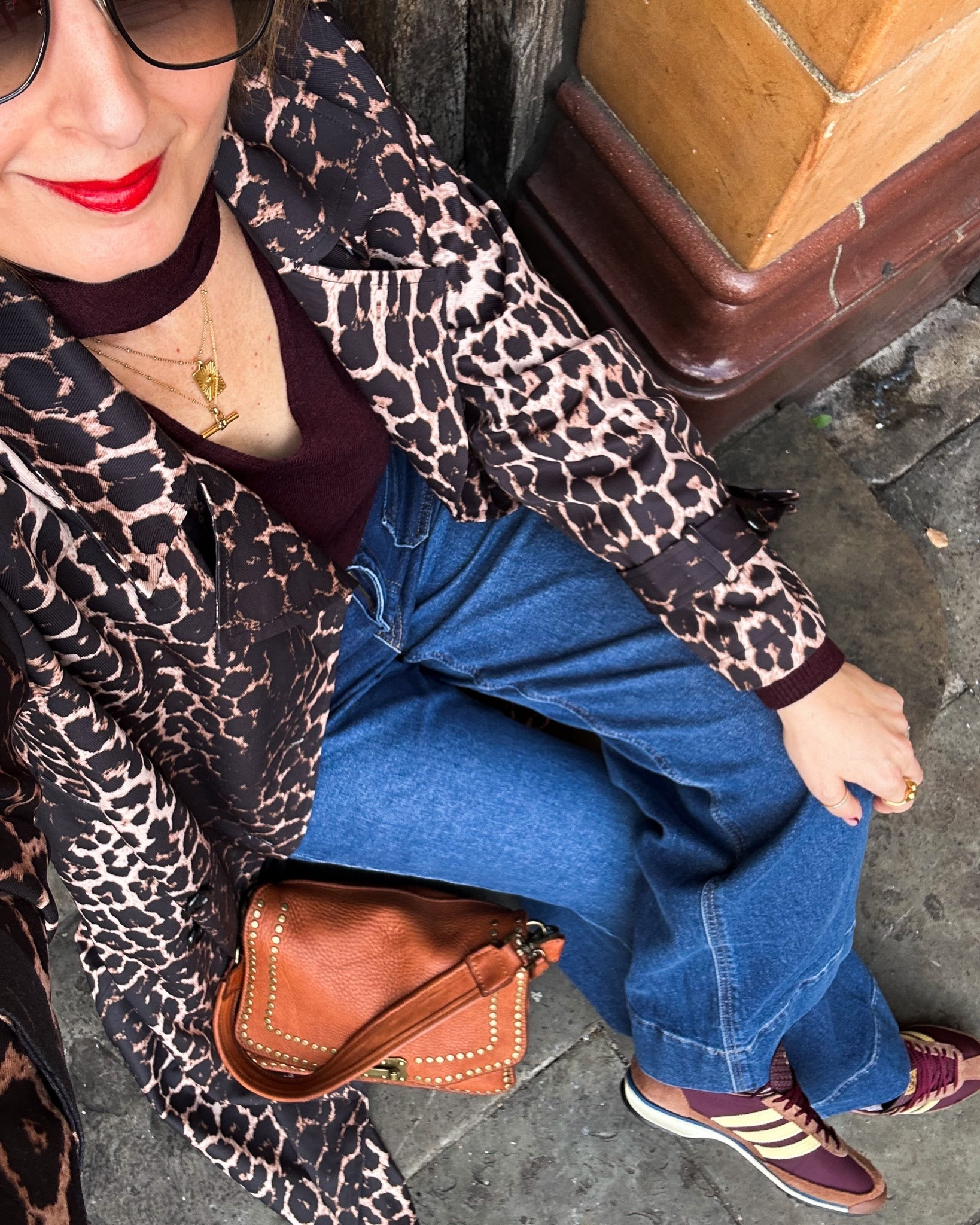 Wearing this outfit on repeat. Jeans size 10, scarf knit small, leopard coat small. Trainers true to size  

#LTKuk #LTKautumn #LTKeurope