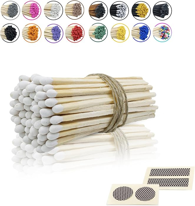 3” Inch Long Wooden Refill Matchsticks with Strike Stickers - Safety Matches Wholesale Bulk Loo... | Amazon (US)
