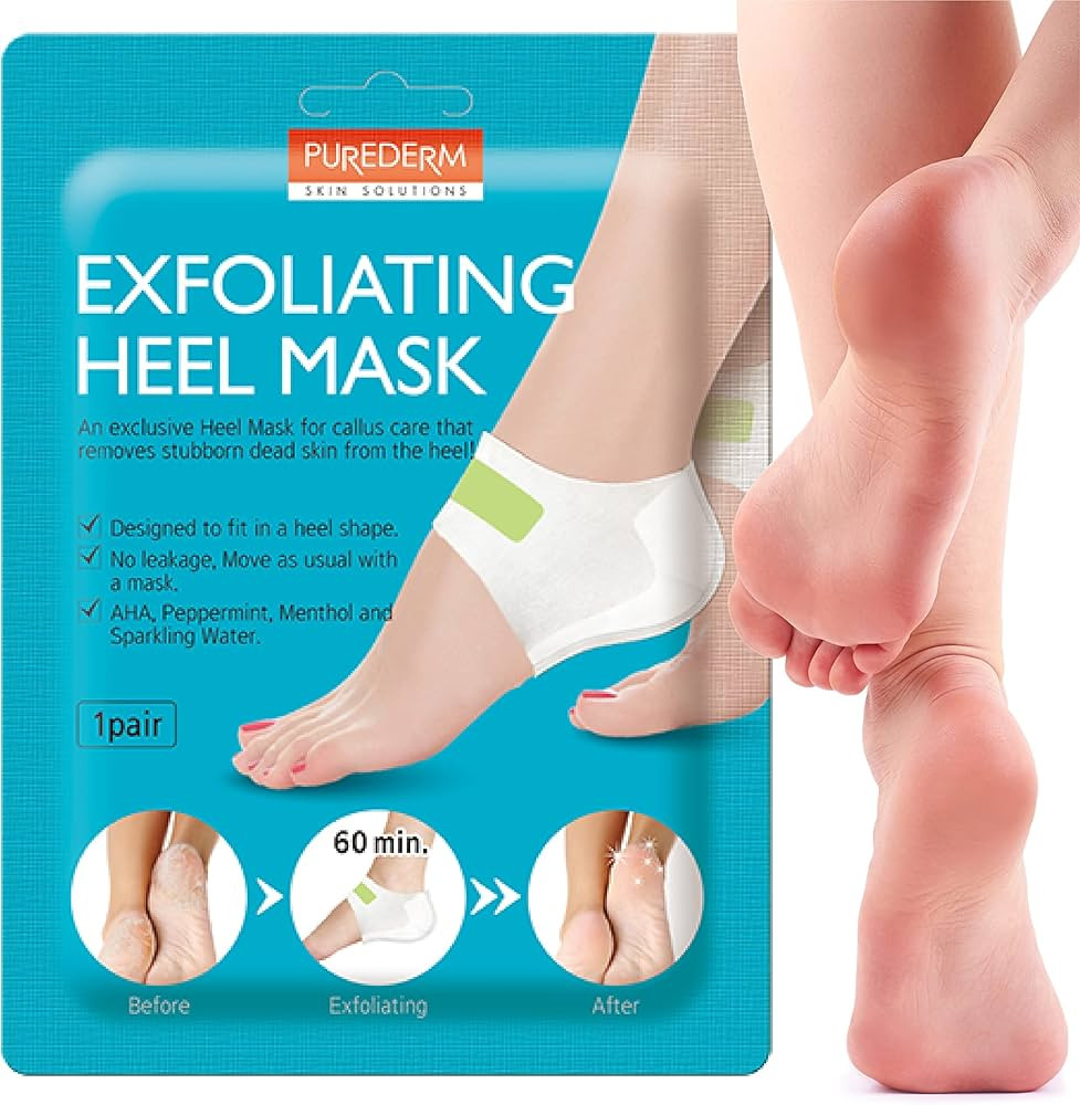Purederm Exfoliating Heel Mask (1 Pair) – Heel Peeling Masks Gently Remove calluses from Your H... | Amazon (US)