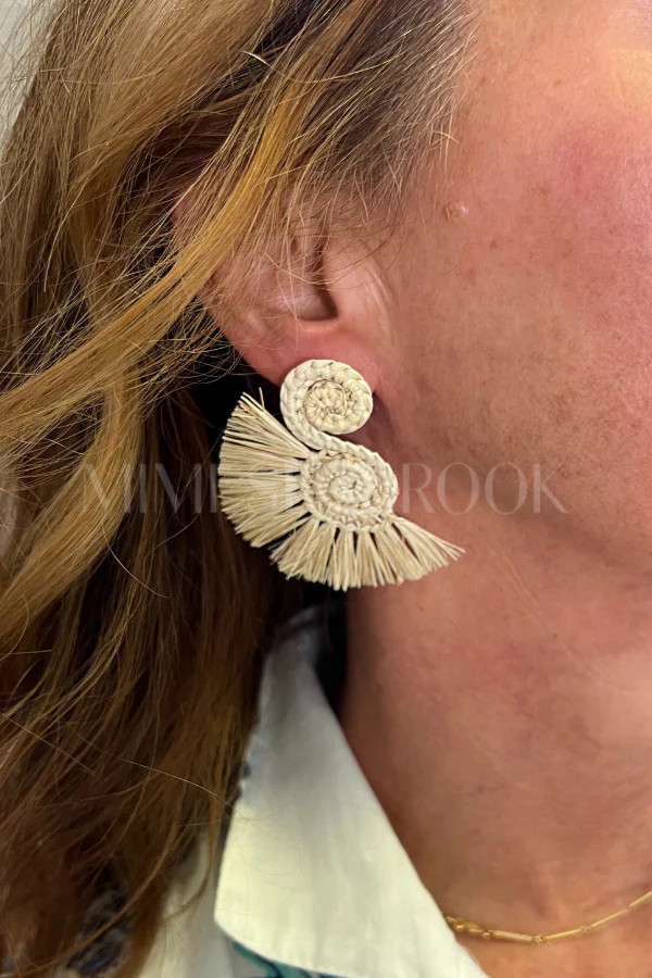 Tokio Earrings, cream | Mimi Seabrook