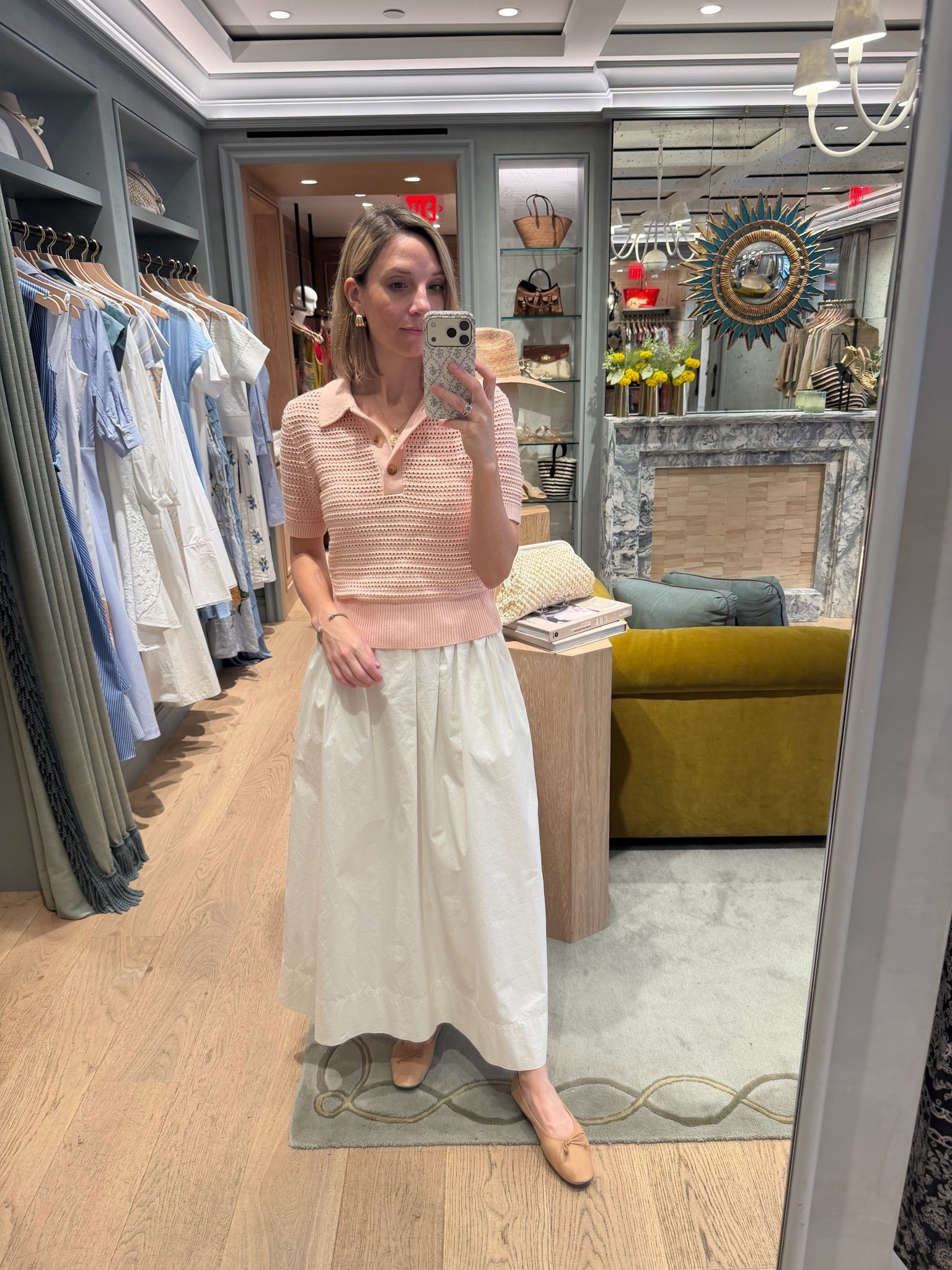 What I wear to work. Knit top. White maxi skirt.

#LTKgrwm #LTKootd #LTKWorkwear