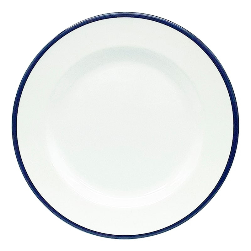 Blue Rim Melamine Salad Plate | At Home