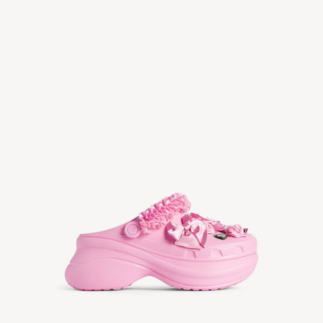 Women's Crocs™ Mule Jibbitz™ in Light Pink | Balenciaga US | Balenciaga