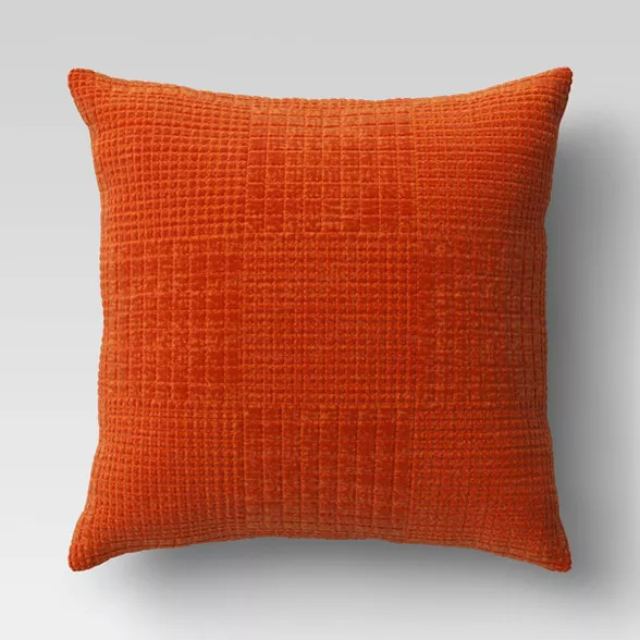 Oversized Square Velvet Grid Throw Pillow - Threshold™ | Target