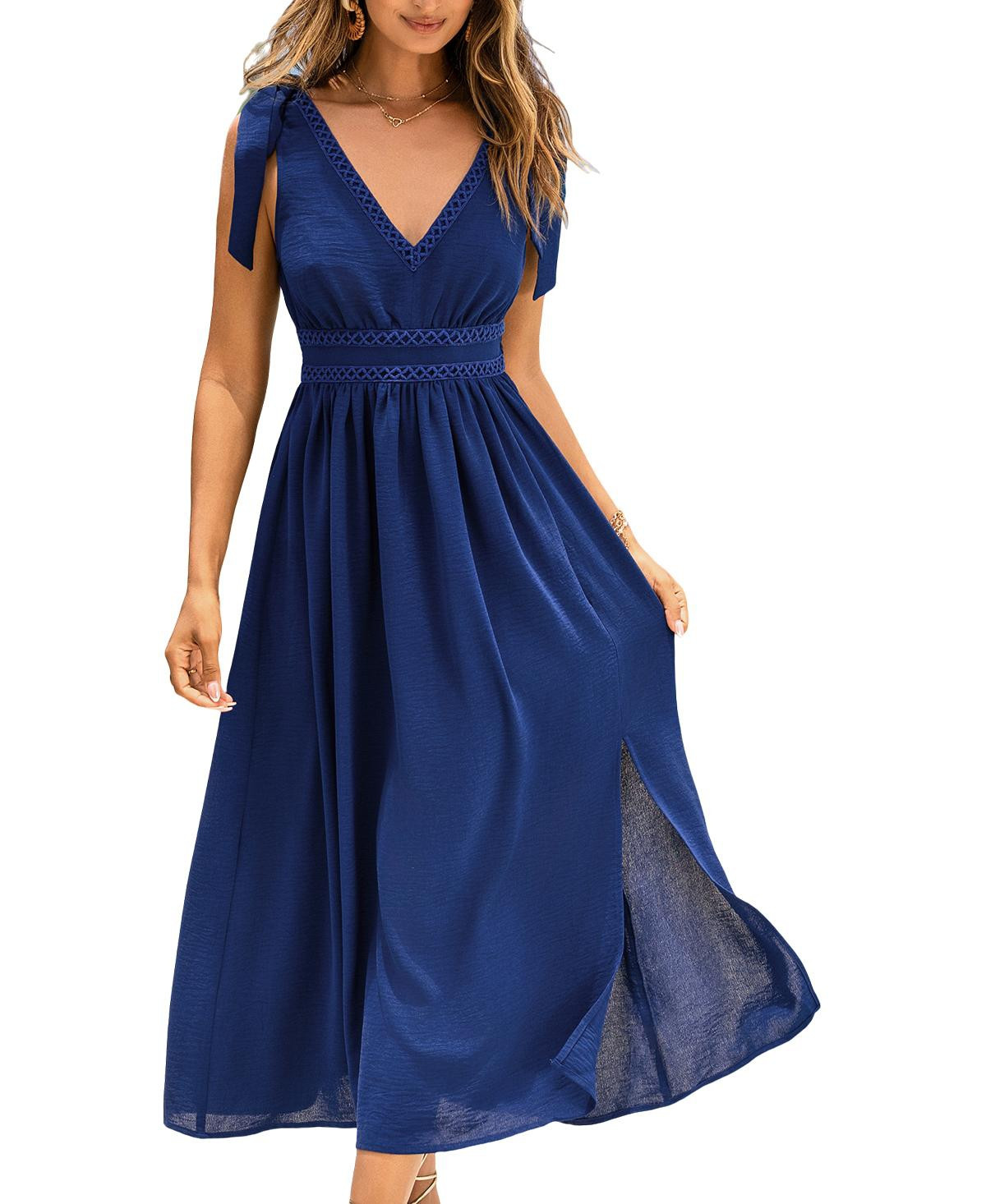 Cupshe Women's Maxi Beach Dress - Dark Blue | Macy's