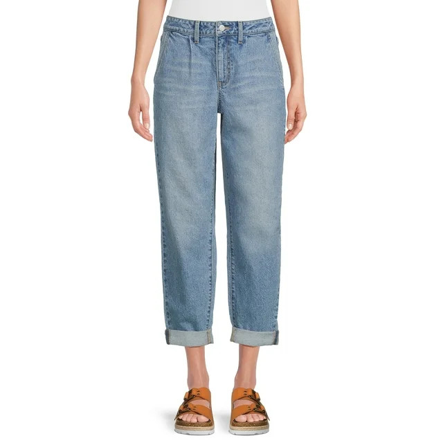 Time and Tru Women's Barrel Jeans, Sizes 2-18 | Walmart (US)