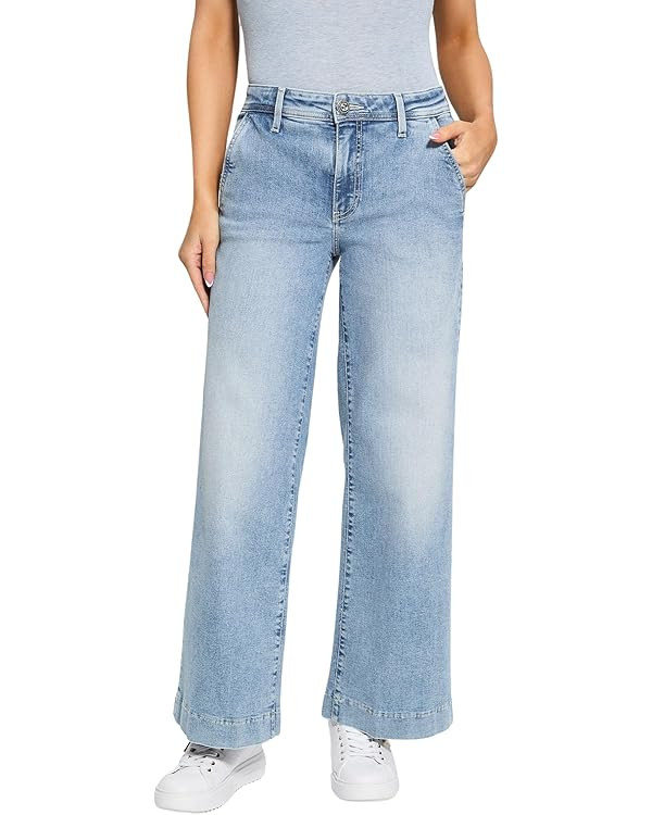 GUESS Womens Eco Zoya Wide Leg Crop | Amazon (US)