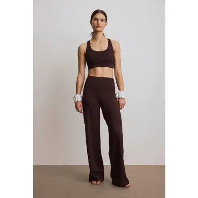 H&M Wide-leg sports leggings with softmove in Warm Brown at Nordstrom, Size X-Small | Nordstrom