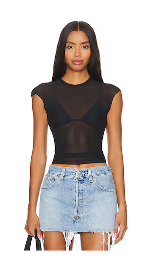 Nina Top in Noir | Revolve Clothing (Global)