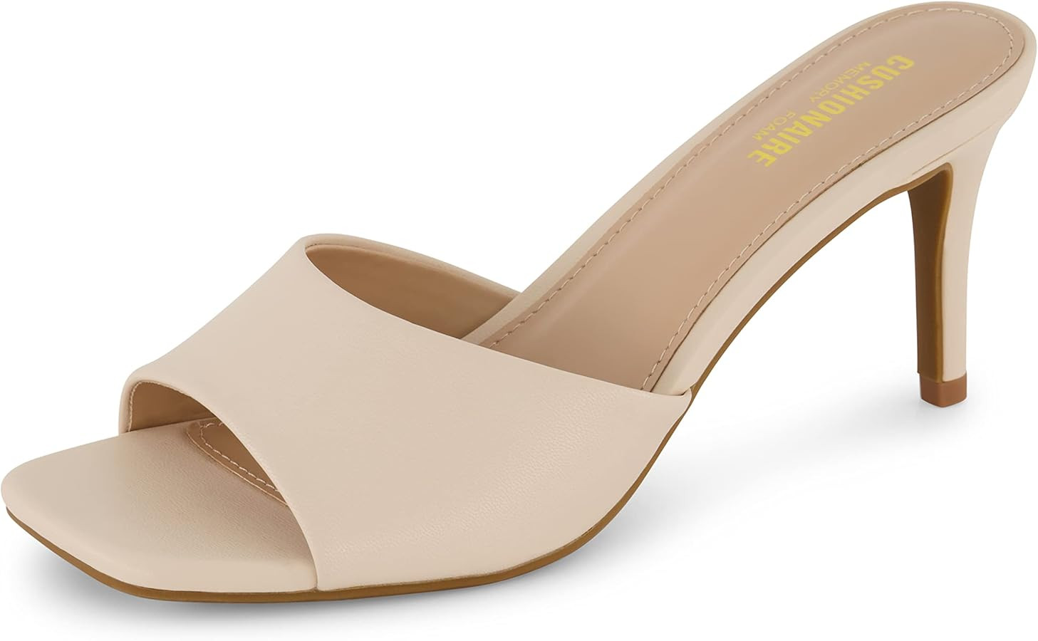 CUSHIONAIRE Women's Evie One Band Dress Sandal +Memory Foam And Wide Widths Available | Amazon (US)