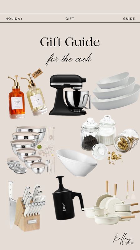 Gift guide for the Cook. Kitchen essentials.