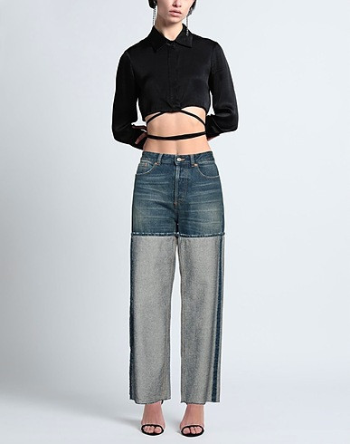 MM6 MAISON MARGIELA  | Blue Women‘s Bootcut Jeans  | YOOX | YOOX (US)