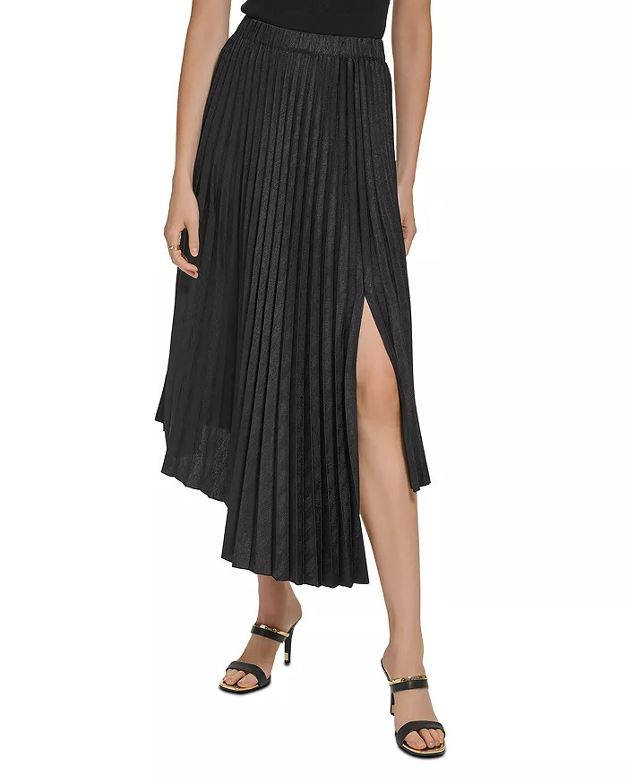 Asymmetric Pleated Midi Skirt | Bloomingdale's (US)