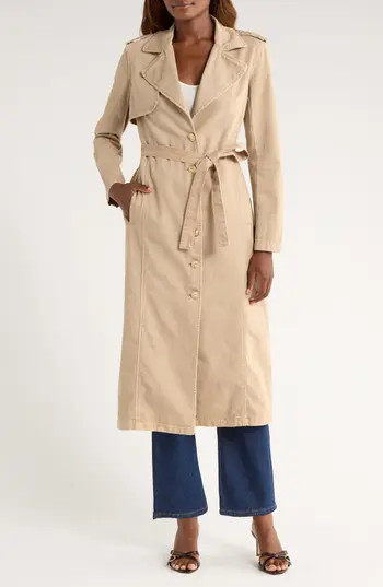 L'AGENCE Zavia Trench Coat in Dark Cappuccino at Nordstrom Rack, Size Large | Nordstrom Rack