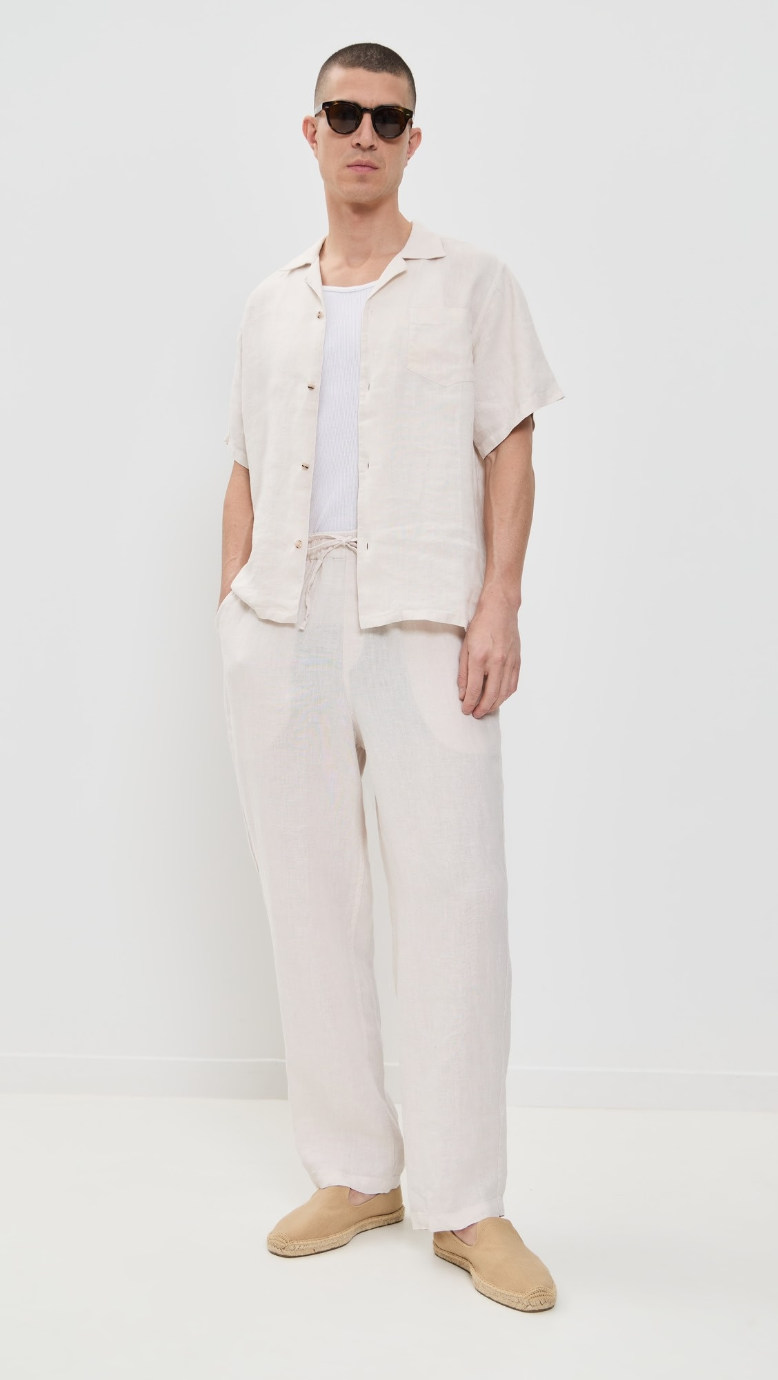 Pearl Linen Leisure Pants | Shopbop