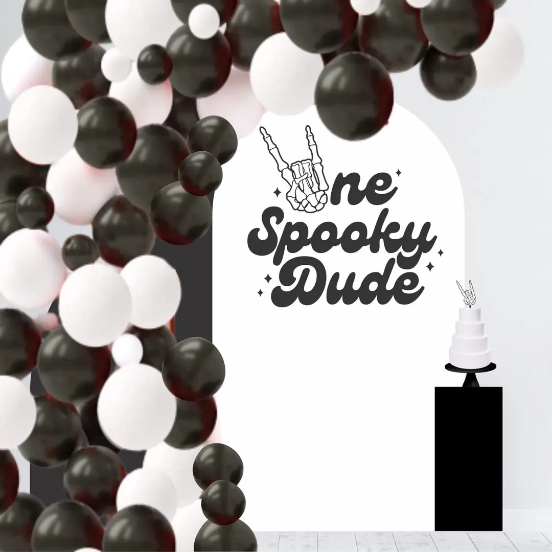 One Spooky Dude Birthday Party - Spooky One Decal - Halloween Birthday Party Backdrop - 1st Birth... | Etsy (US)