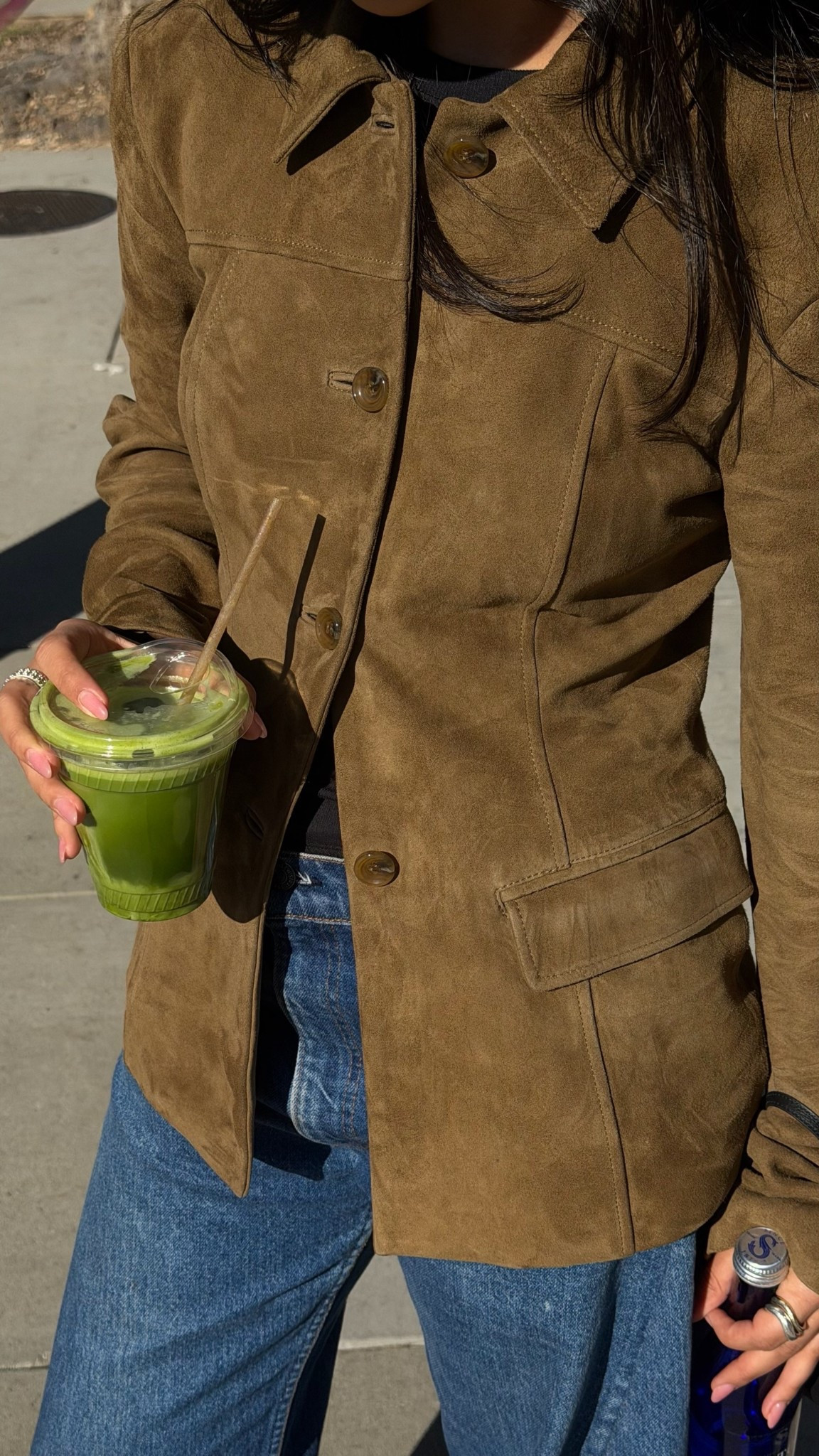 the perfect winter ootd | revolve suede waist cinched jacket, navy polo hat, my favorite go to barrel jeans, black loafers 

#LTKSeasonal #LTKdayinmylife #LTKootd